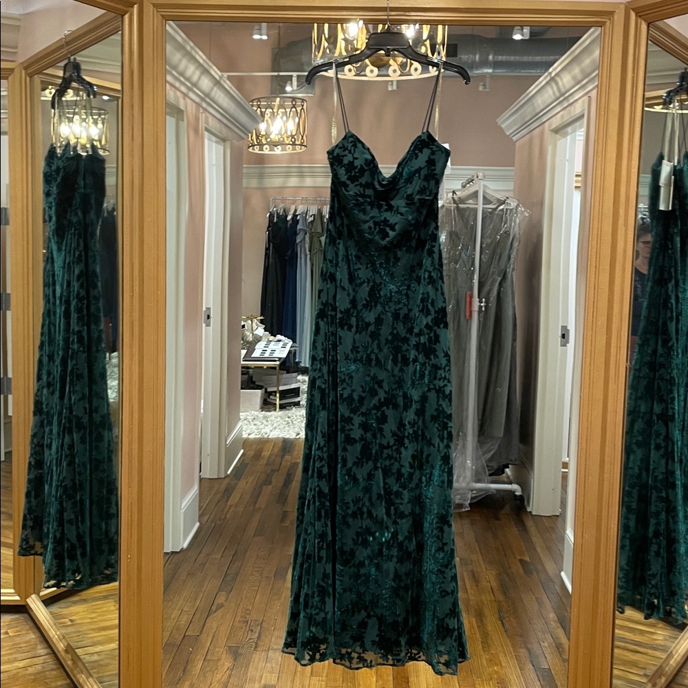 Jenny Yoo Emerald Floral Maxi Dress - Picture 4 of 10